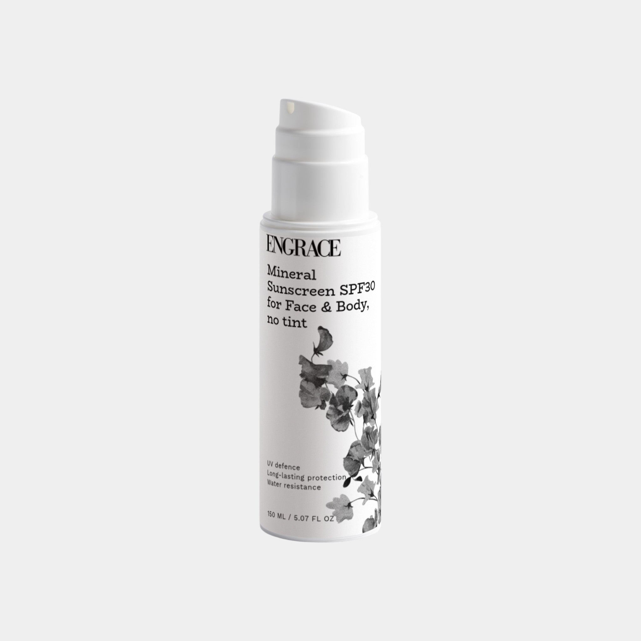 Mineral Sunscreen SPF30 for Face & Body, no tint